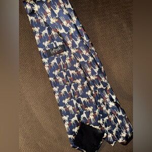 Navy Dalmatian Tie